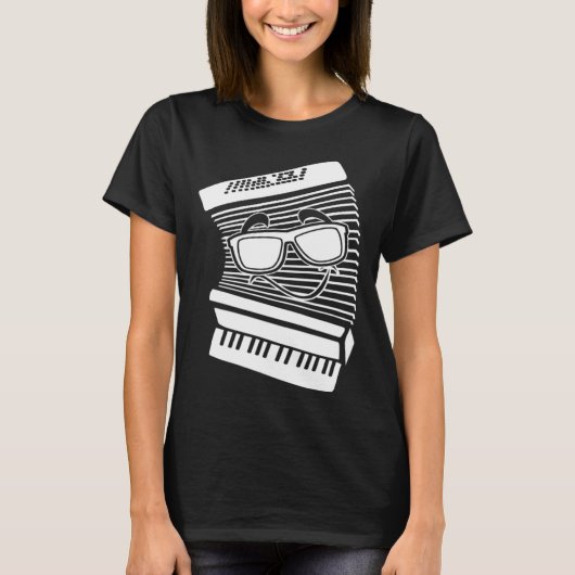 Accordion Sunglasses Air Accordion Musician Accord Tシャツ (正面)