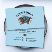 Accordion Teacher Blue 名刺
