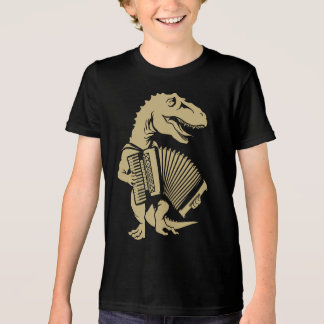 Accordionist Choir Instrument Dinosaur Air Accordi トライブレンドＴシャツ