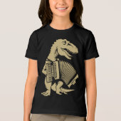 Accordionist Choir Instrument Dinosaur Air Accordi トライブレンドＴシャツ (正面)