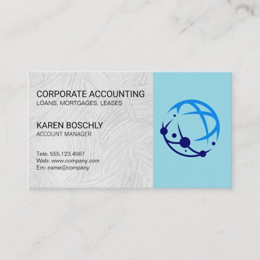 Account Manager | 企業用グローバルロゴ 名刺 (正面)