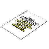 Accountantおもしろいギフトアイディア ノートブック (左側)