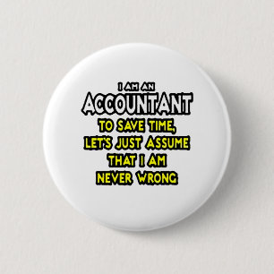Accountantおもしろいギフトアイディア 缶バッジ
