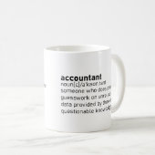 Accountantおもしろい定義 コーヒーマグカップ (正面右)