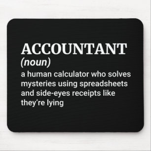 Accountantおもしろい定義 マウスパッド