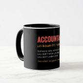 Accountantおもしろい定義 マグカップ (正面左)
