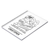 Accountantおもしろい Checks痩身クラブ姿 ノートブック (左側)