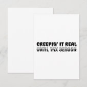 Accountantおもしろい Halloween - Creepinの実在It サンキューカード (正面/裏面)