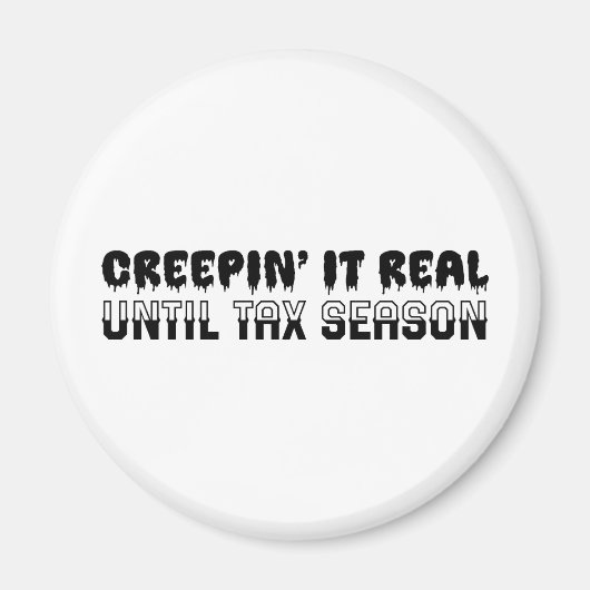 Accountantおもしろい Halloween - Creepinの実在It マグネット (正面)