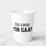 Accountantおもしろい Halloween - Too Ghoul for GAAP 紙コップ