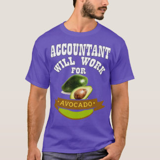 AccountantがアボカドのクラシックTシャツに対応 Tシャツ