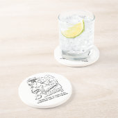 Accountantが痩身クラブでアカウントをチェック コースター (側面)