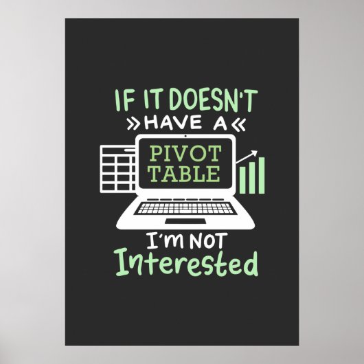 Accountantにはピボットテーブルがある ポスター (正面)