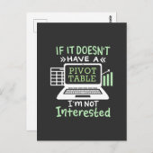 Accountantにはピボットテーブルがある ポストカード (正面/裏面)