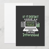 Accountantにはピボットテーブルがある 招待状 (正面/裏面)