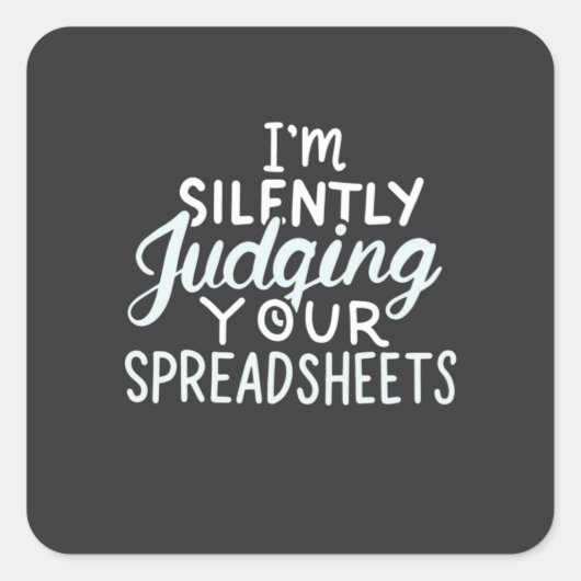Accountantによるスプレッドシートの判断 スクエアシール (正面)
