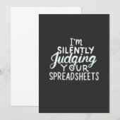 Accountantによるスプレッドシートの判断 招待状 (正面/裏面)