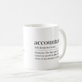 AccountantのおもしろいAccountant定義ギフト コーヒーマグカップ (正面右)