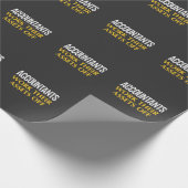 Accountantの作業資おもしろい産会計ユーモア ラッピングペーパー (角)