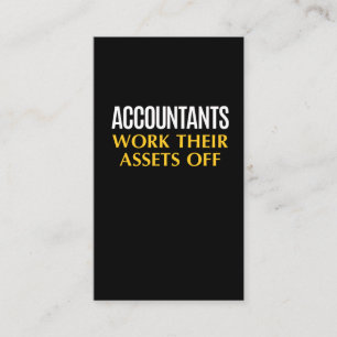 Accountantの作業資おもしろい産会計ユーモア 名刺