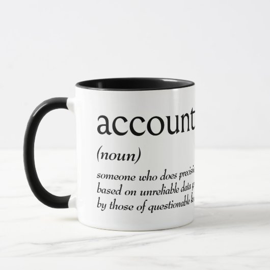 ACCOUNTANTの辞書定義 マグカップ (左)