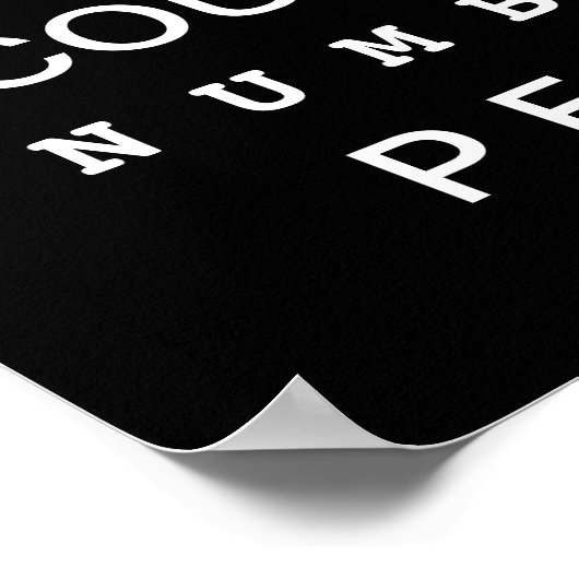 Accountantニックネームやる気を起こさせるポスター ポスター (角)