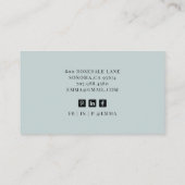 Accountantプロフェッショナル写真 名刺 (裏面)