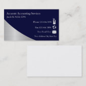 Accountantモダン名刺 名刺 (正面/裏面)