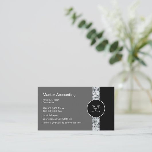 Accountantモダン名刺 名刺 (スタンド正面)