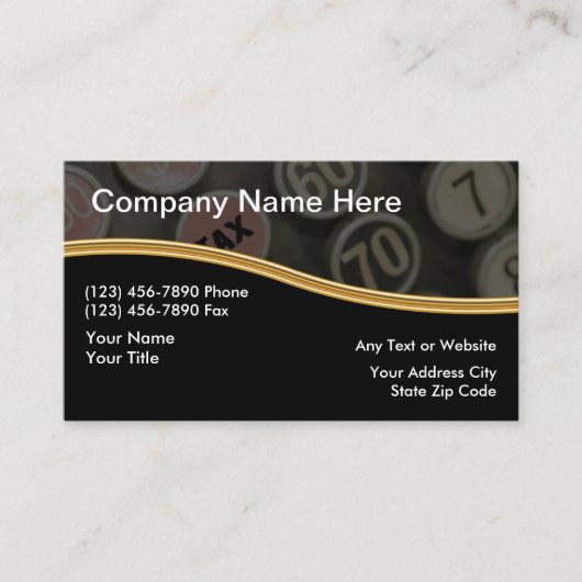 Accountantモダン名刺 名刺 (正面)