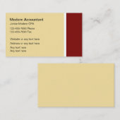 Accountantモダン名刺 名刺 (正面/裏面)