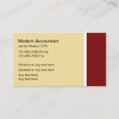 Accountantモダン名刺 名刺 (正面)