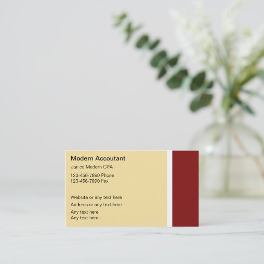 Accountantモダン名刺 名刺 (スタンド正面)