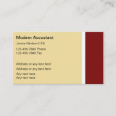 Accountantモダン名刺 名刺 (正面)