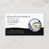 Accountantモダン Business Cardテンプレート 名刺 (正面)