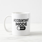 Accountantモードがオフ、Accountantおもしろいモード コーヒーマグカップ (左)