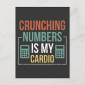 Accountantユーモア会計番号計算機 ポストカード (正面)