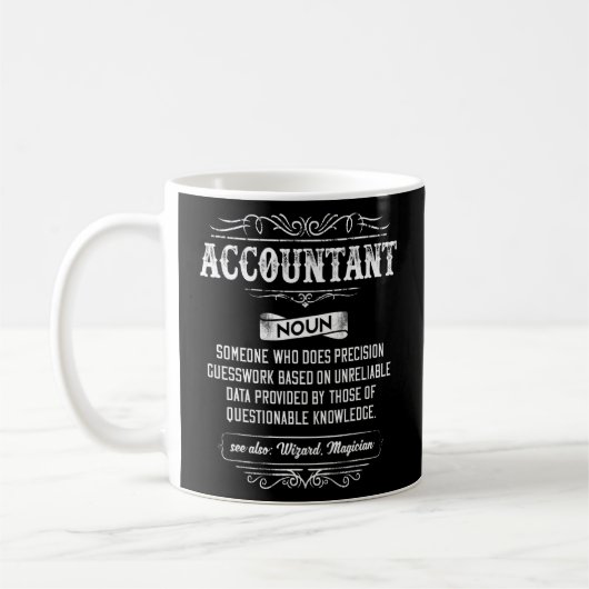 Accountantヴィンテージルック コーヒーマグカップ (左)