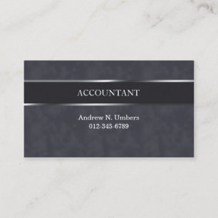 Accountant光沢のあるストライプ会計 名刺