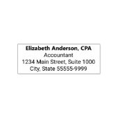 Accountant名プロフェッショナルタイトル差出人住所 セルフインキングスタンプ (デザイン)