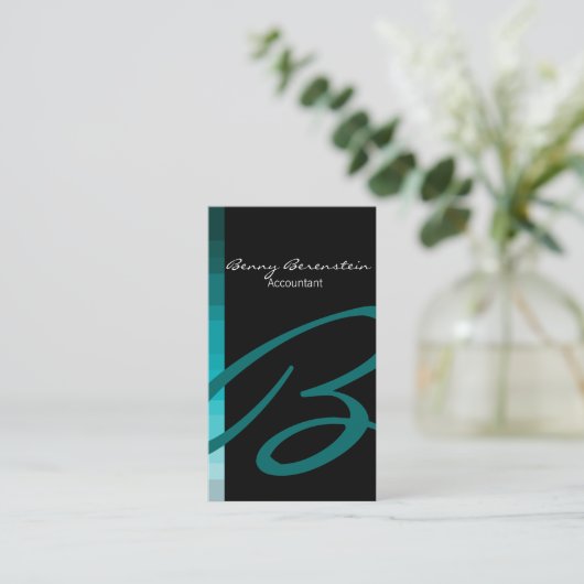 Accountant名刺モノグラム 名刺 (スタンド正面)