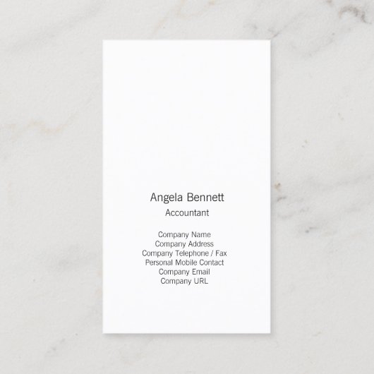 Accountant名刺金ゴールドフローラの隆盛 名刺 (裏面)