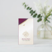 Accountant名刺金ゴールドフローラの隆盛 名刺 (スタンド正面)