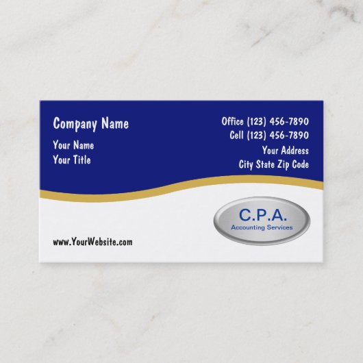 Accountant名刺 名刺 (正面)