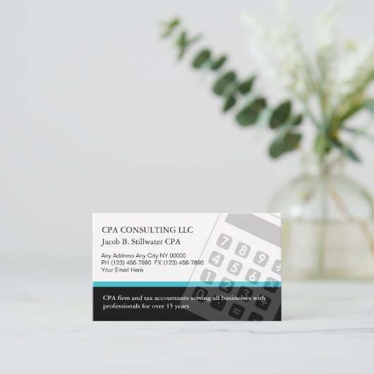 Accountant名刺 名刺 (スタンド正面)