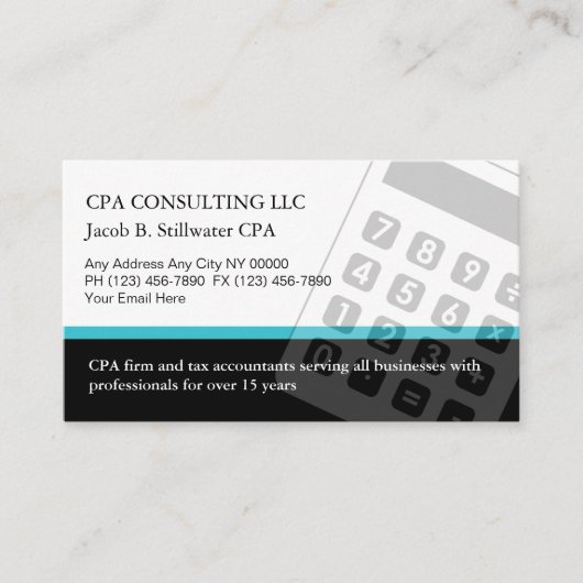 Accountant名刺 名刺 (正面)