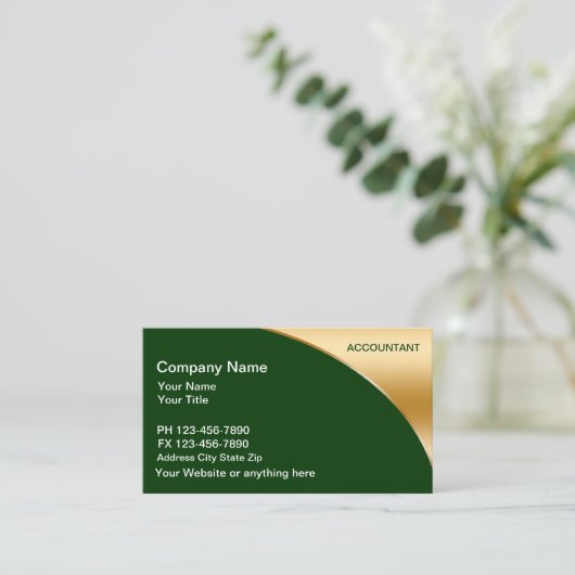 Accountant名刺 名刺 (スタンド正面)