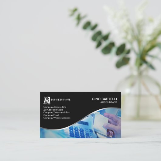 Accountant名刺 名刺 (スタンド正面)