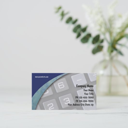 Accountant名刺 名刺 (スタンド正面)