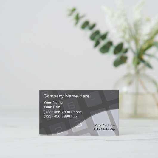 Accountant名刺 名刺 (スタンド正面)